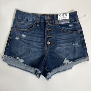 REWASH Comfort Stretch High Rise Jean Shorts SZ 26